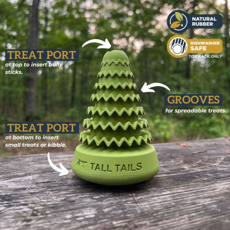 Tall Tails Natural Rubber Evergreen Tree 5 Tall Tails Natural Rubber Evergreen Tree 5