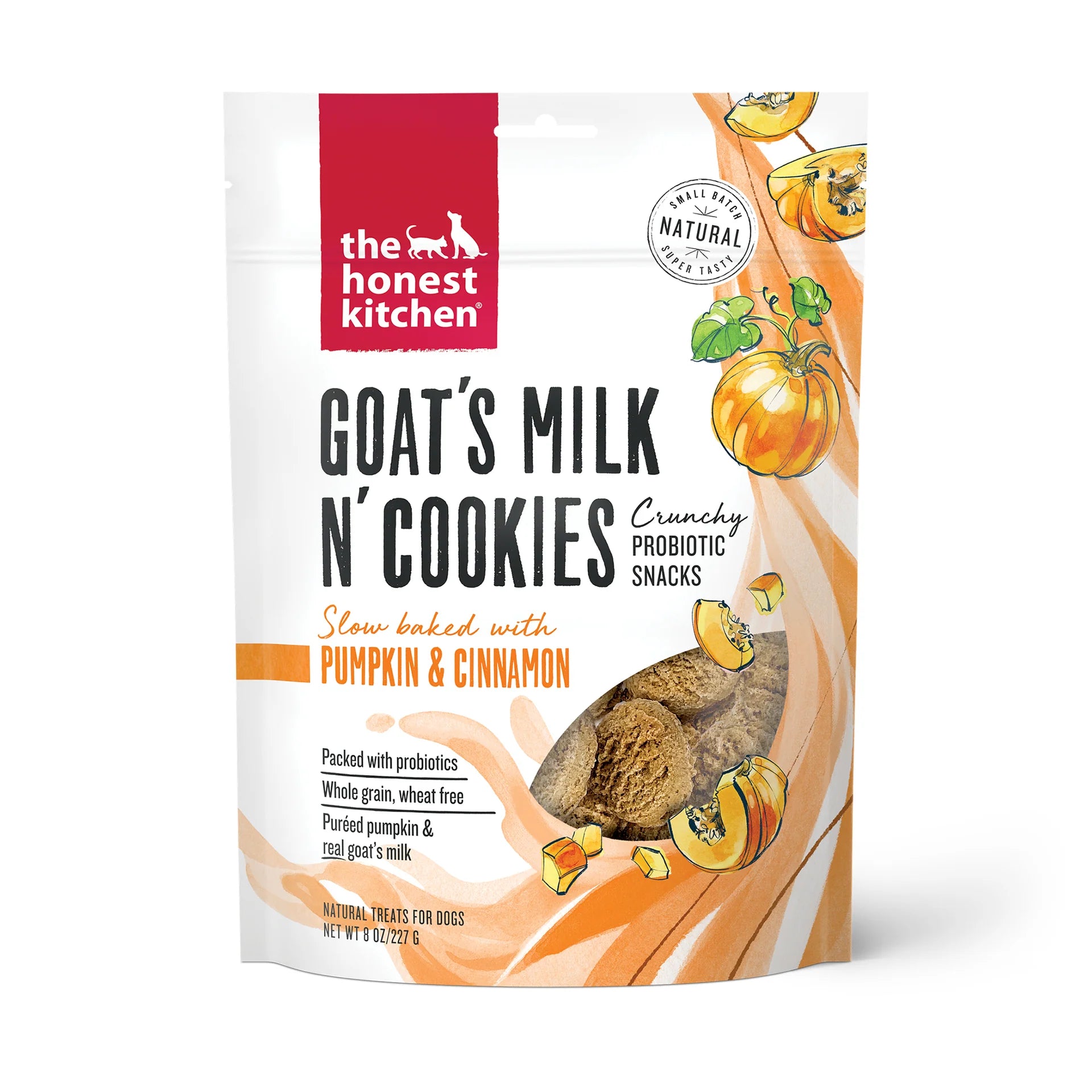 The Honest Kitchen Goat Milk N' Cookies Pumpkin Treat 8oz