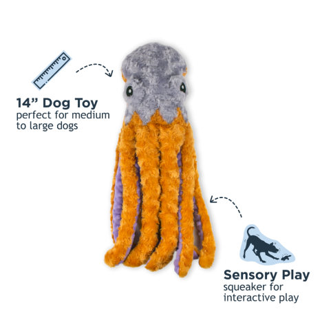 Tall Tails Plush Rope Octopus