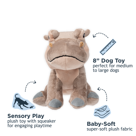 Tall Tails Hippo 8"