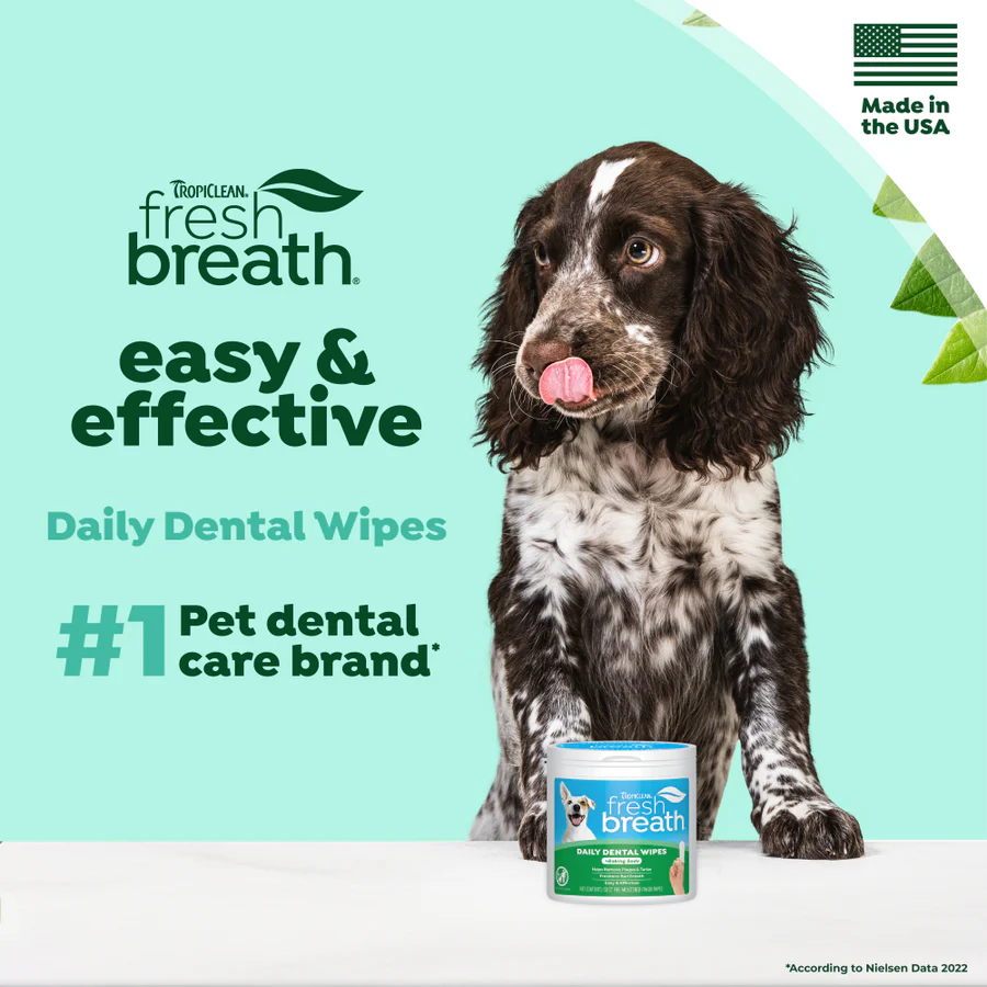 Tropiclean Daily Dental Wipes - 50 Count