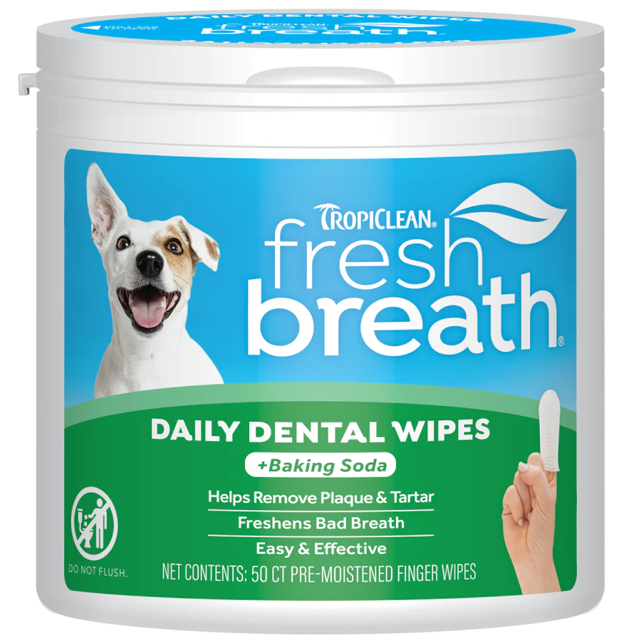 Tropiclean Daily Dental Wipes - 50 Count