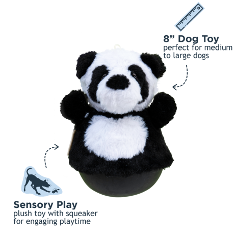 Tall Tails Dog Plush Roly Poly Panda 6 Inch