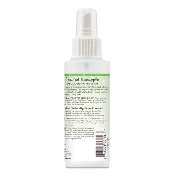 Tropiclean Frosted Pineapple Deodorizing Pet Spray 4oz