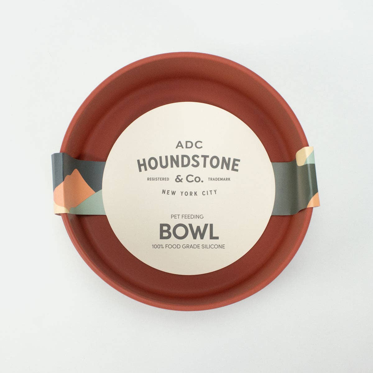 Houndstone Silicone Dog Bowl - Terracotta