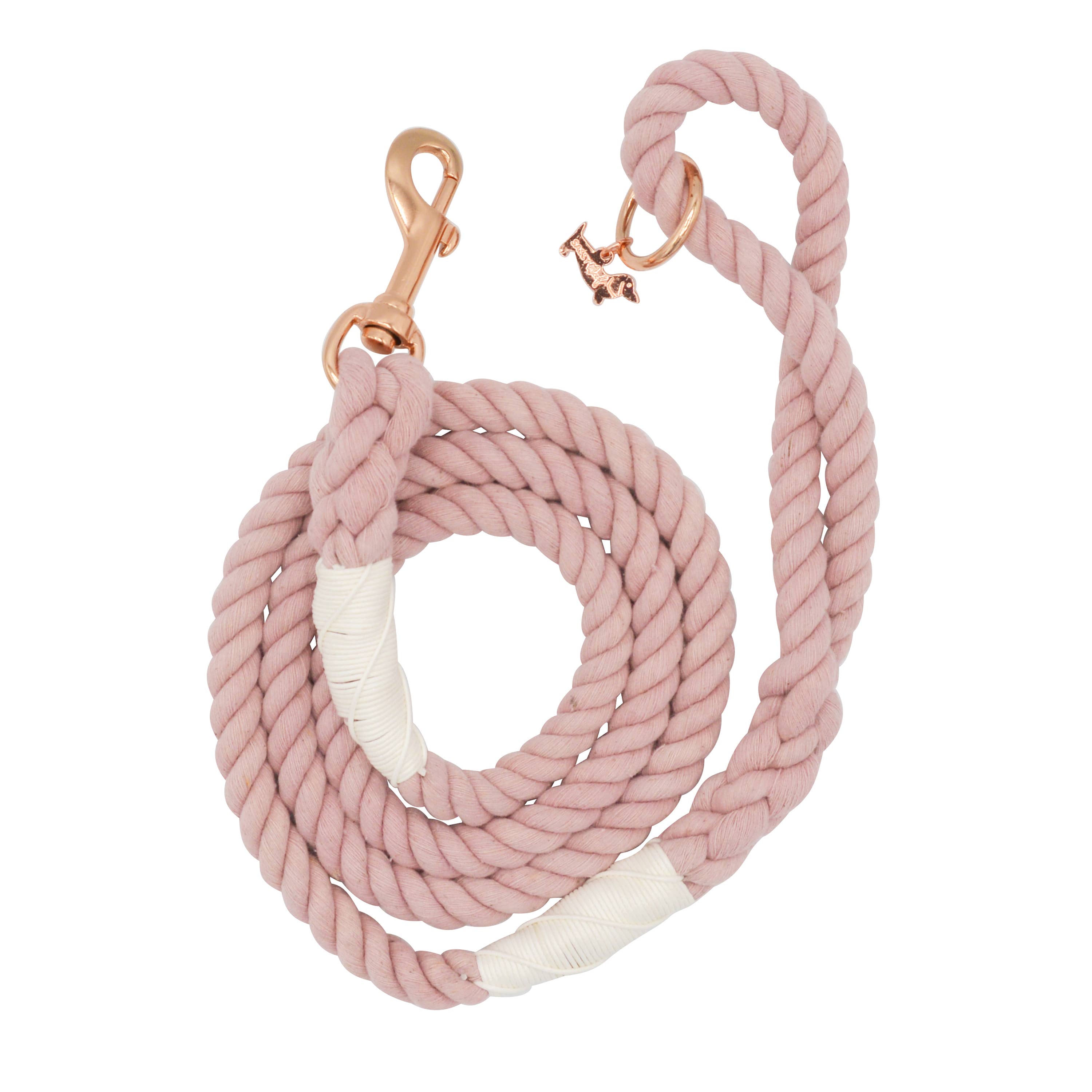 SASSY WOOF Rope Leash - Rose All Day