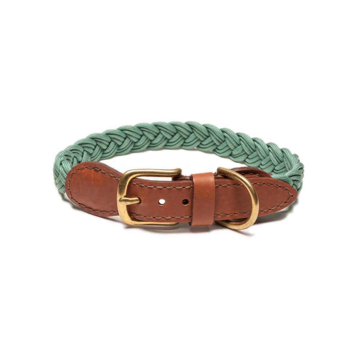 Knotty Pets Braided Collar - Mint