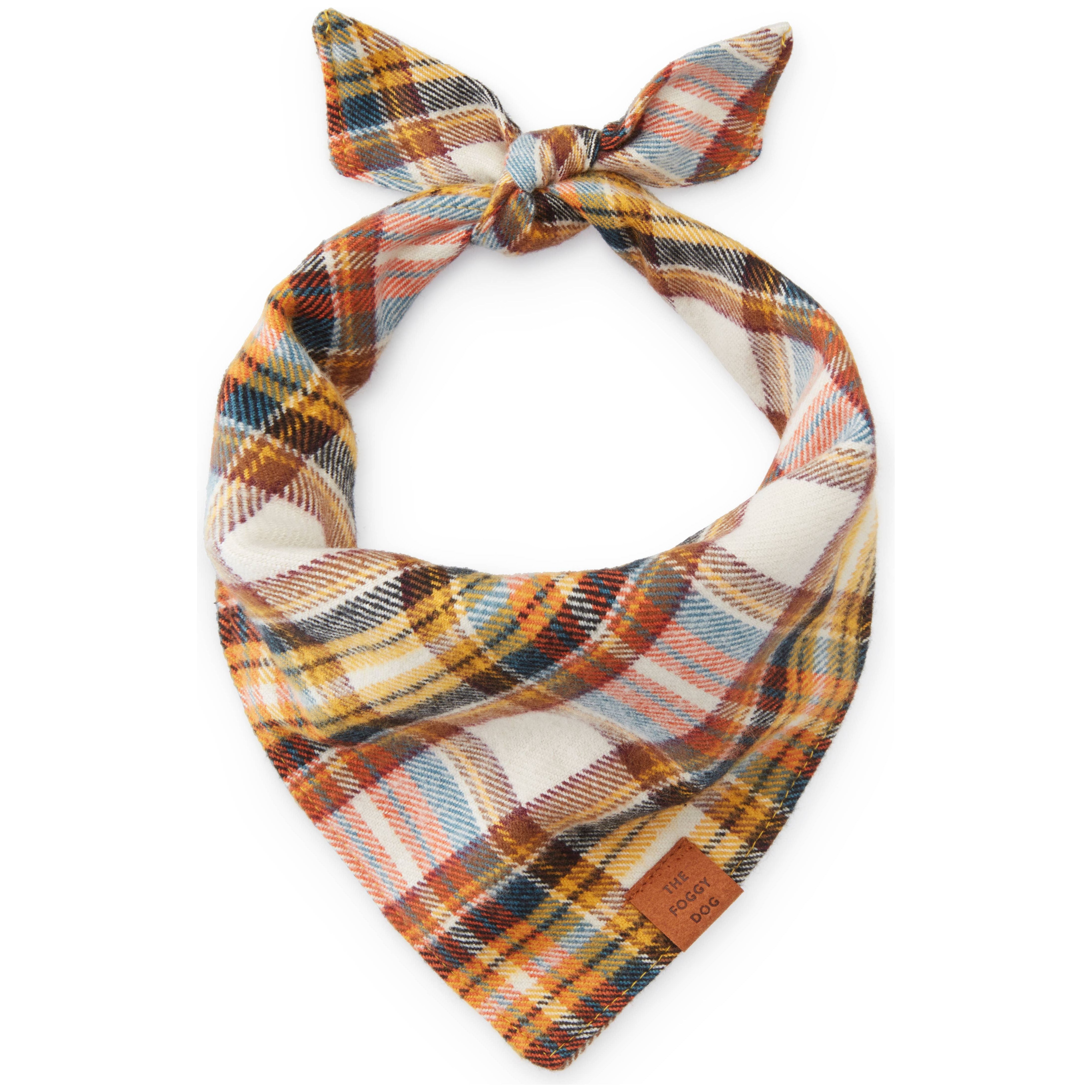 The Foggy Dog Cornucopia Flannel Fall Dog Bandana