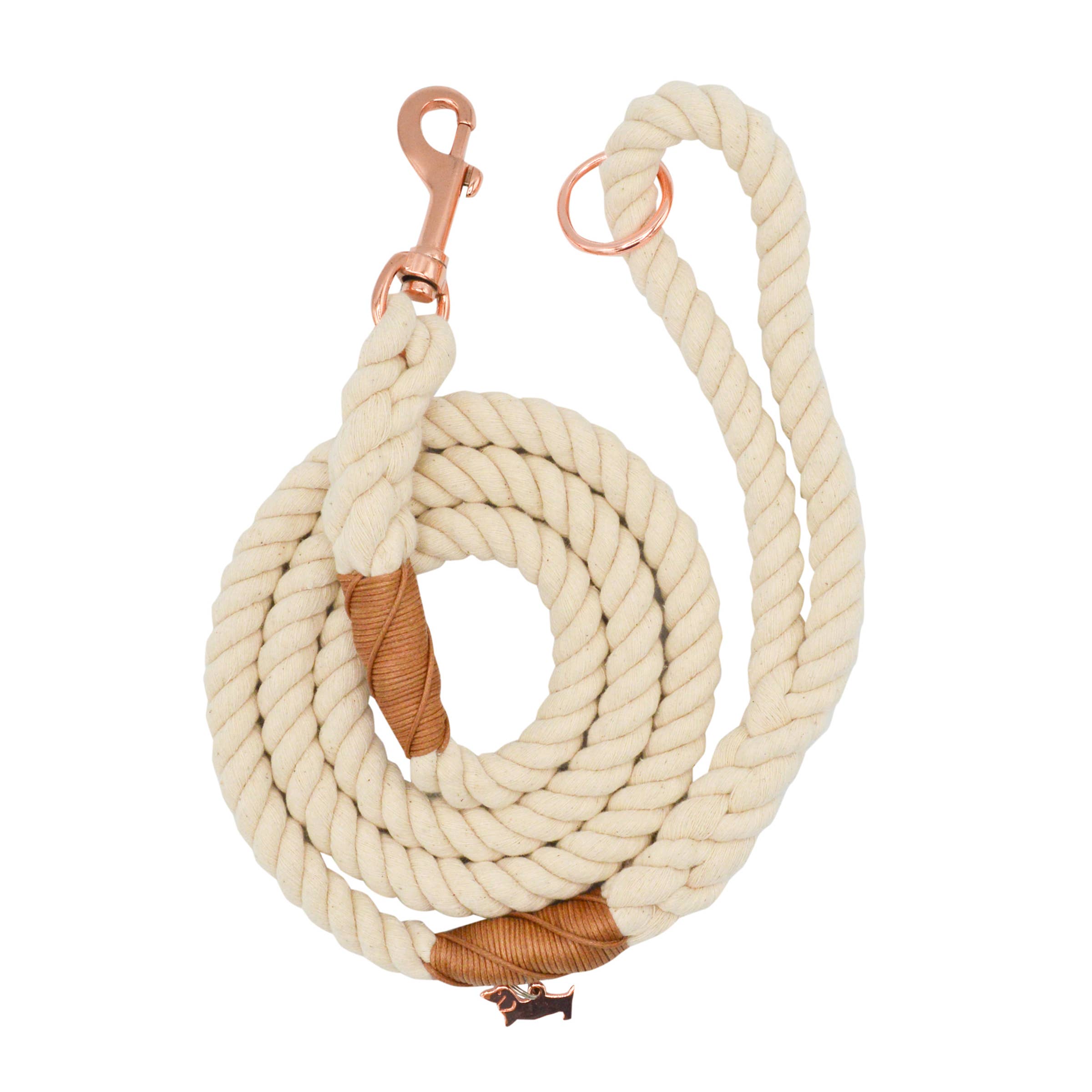 SASSY WOOF Rope Leash - Natural