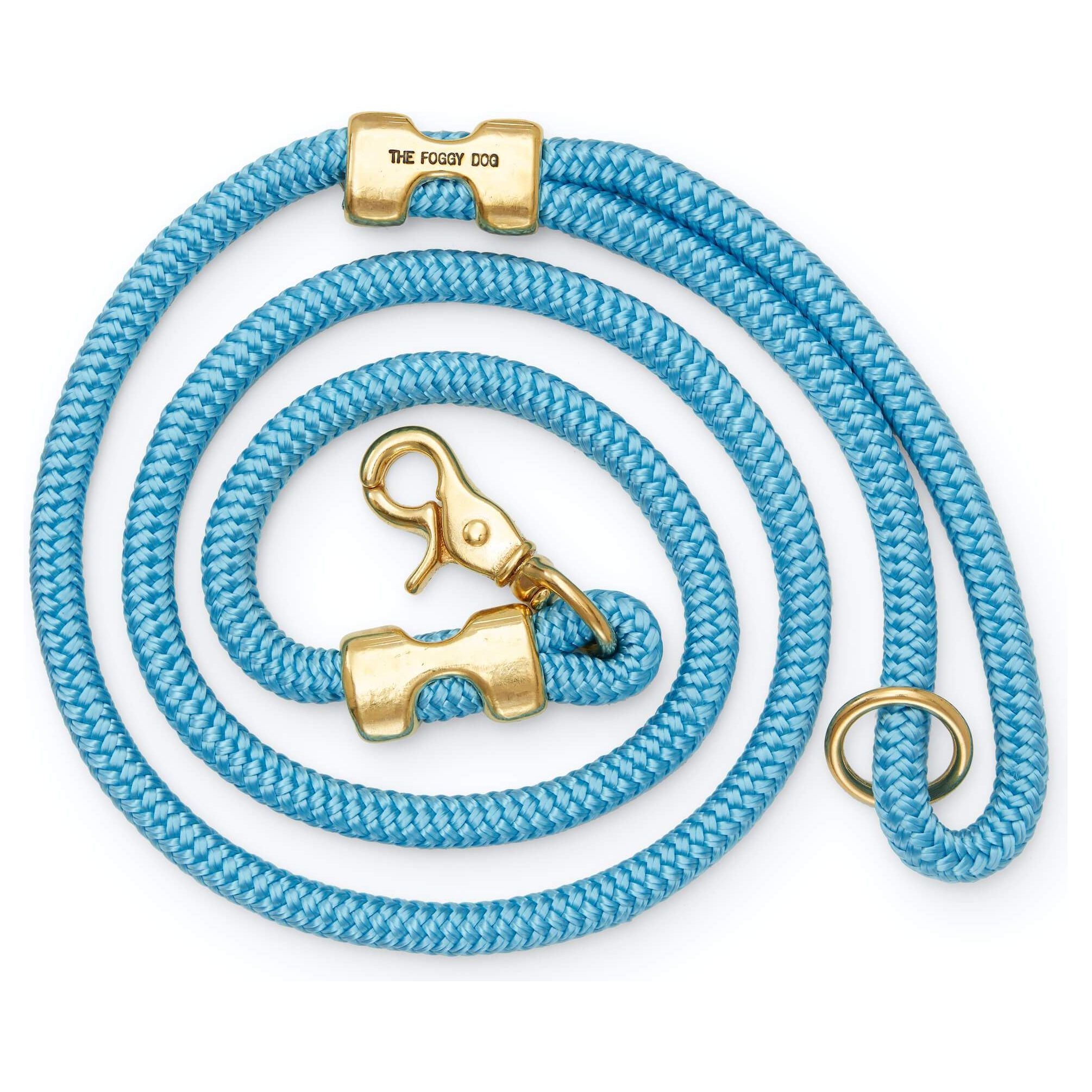 The Foggy Dog Powder Blue Marine Rope Dog Leash