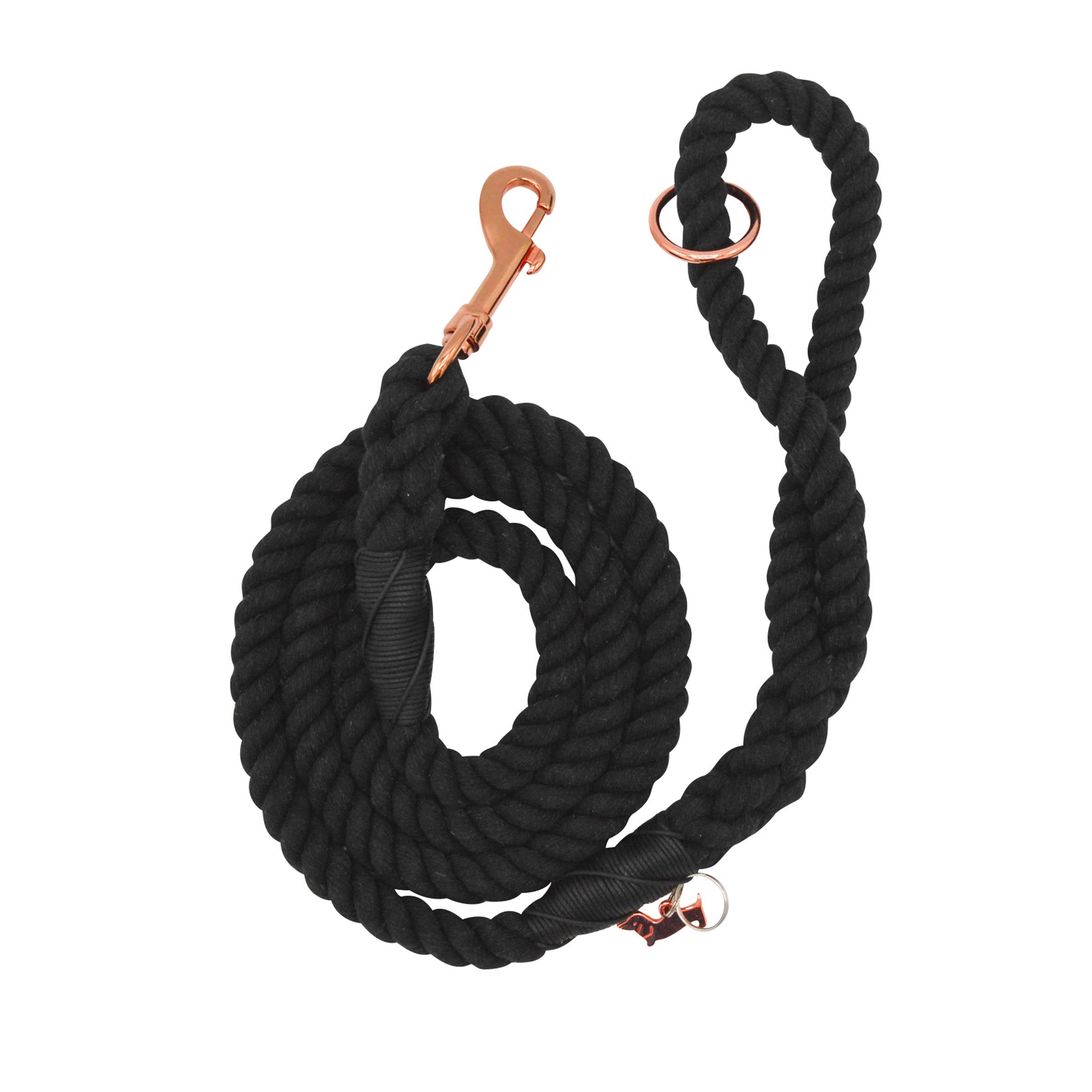 SASSY WOOF Rope Leash - Noir