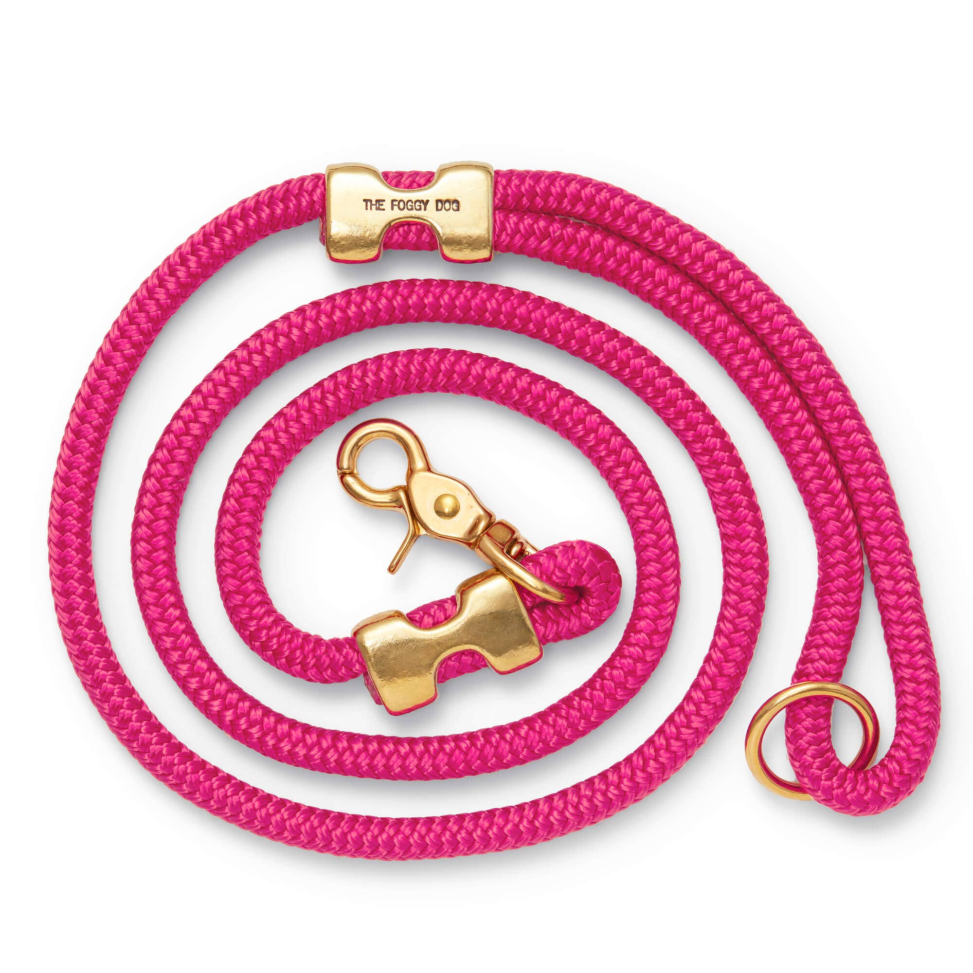 The Foggy Dog Hot Pink Marine Rope Dog Leash