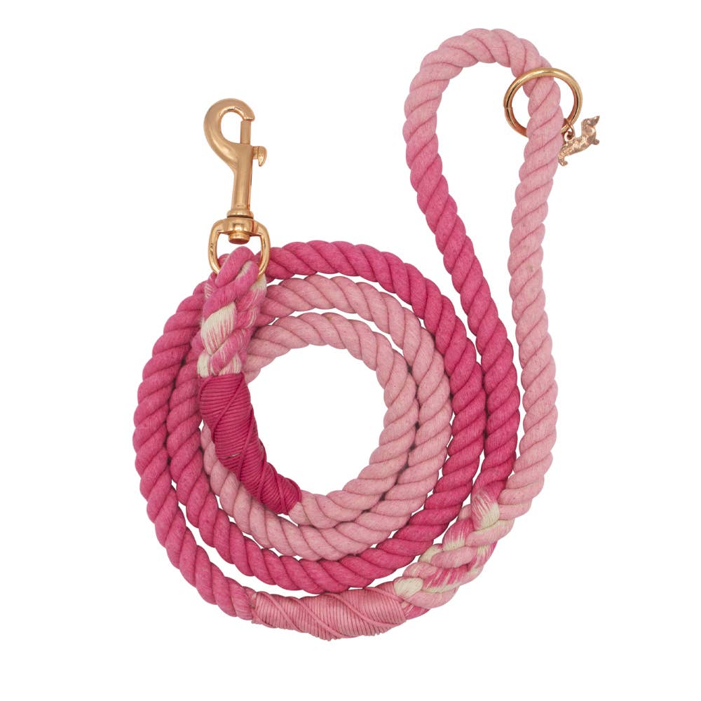 SASSY WOOF Rope Leash - Hibiscus